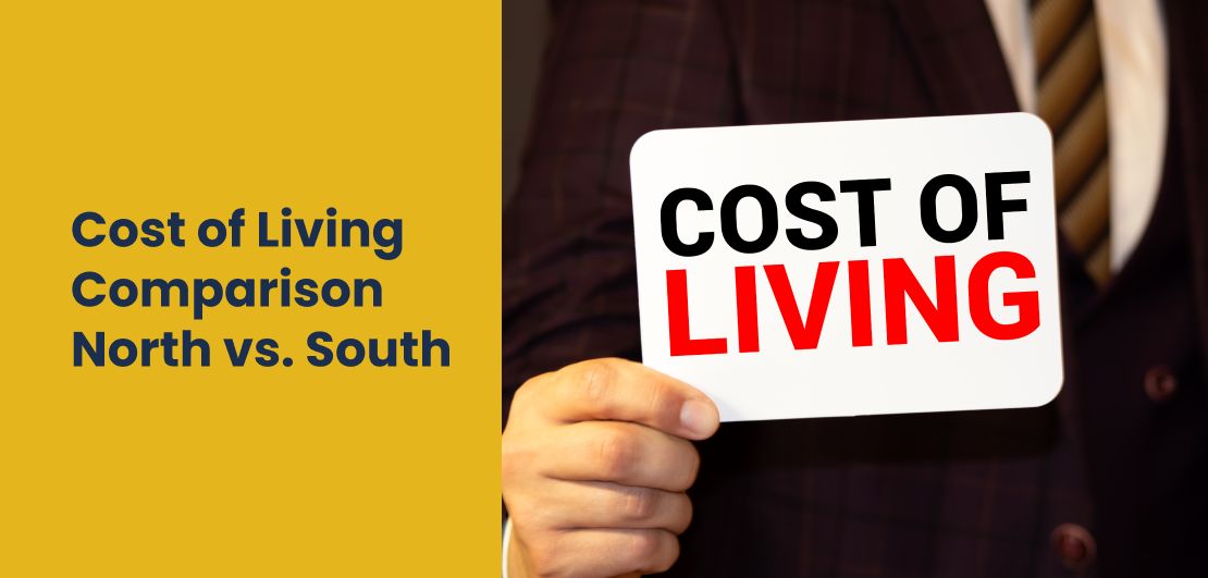 Living Cost North vs. South USA