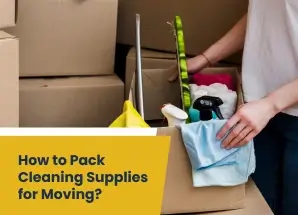 how to pack cleaning supplies for moving