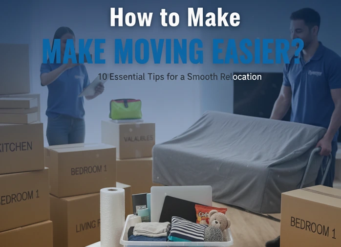 professional movers helping a family move easily