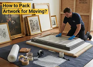 how to pack artwork for moving safely step by step