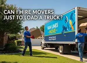 movers loading a moving truck service option