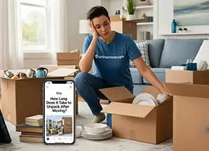 how long does it take to unpack after moving into new home